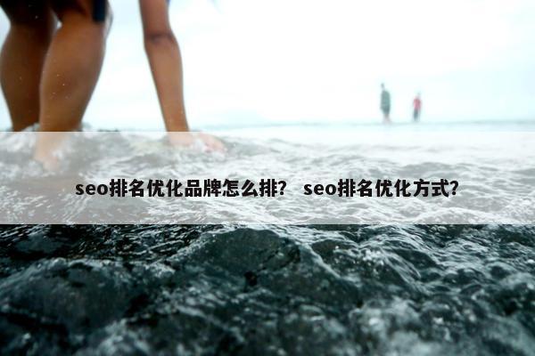 seo排名优化品牌怎么排？ seo排名优化方式？