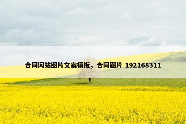 合同网站图片文案模板，合同图片 192168311
