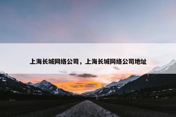 上海长城网络公司，上海长城网络公司地址