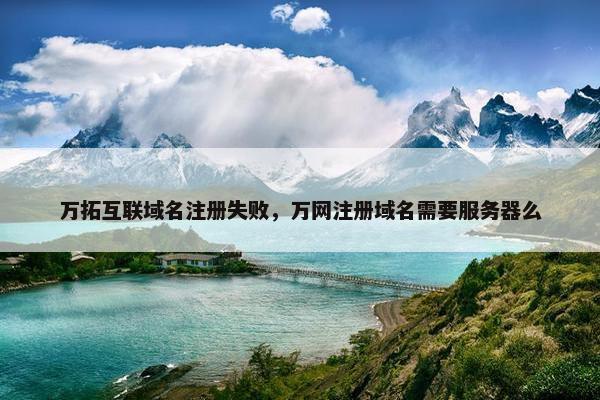 万拓互联域名注册失败，万网注册域名需要服务器么