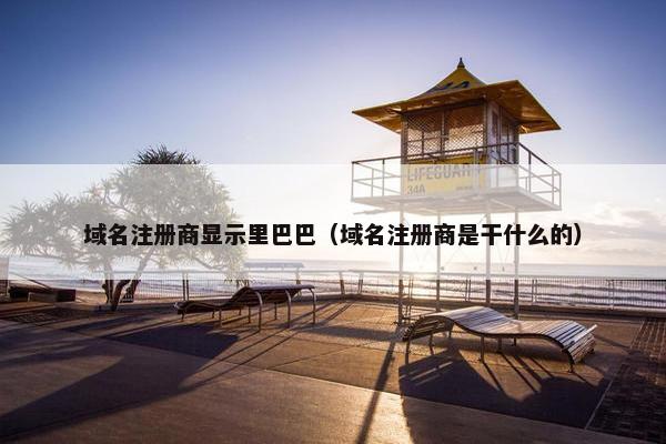 域名注册商显示里巴巴（域名注册商是干什么的）
