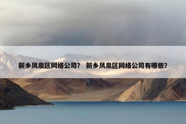 新乡凤泉区网络公司？ 新乡凤泉区网络公司有哪些？