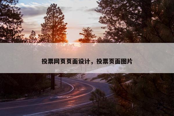 投票网页页面设计，投票页面图片