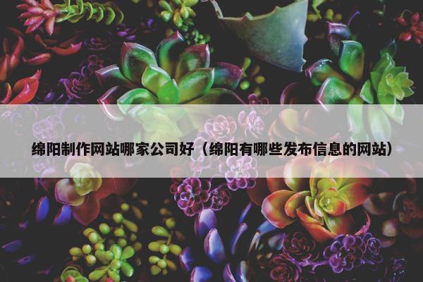 绵阳制作网站哪家公司好（绵阳有哪些发布信息的网站）