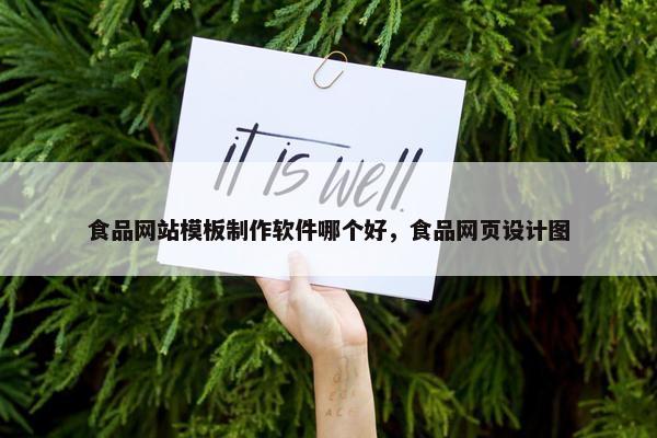 食品网站模板制作软件哪个好，食品网页设计图