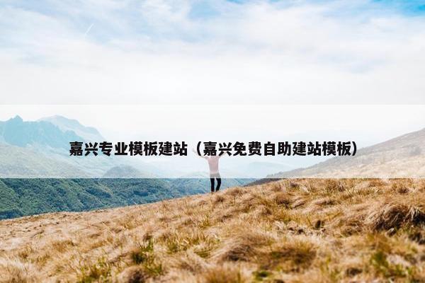 嘉兴专业模板建站（嘉兴免费自助建站模板）