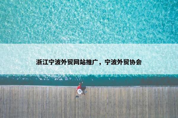 浙江宁波外贸网站推广，宁波外贸协会