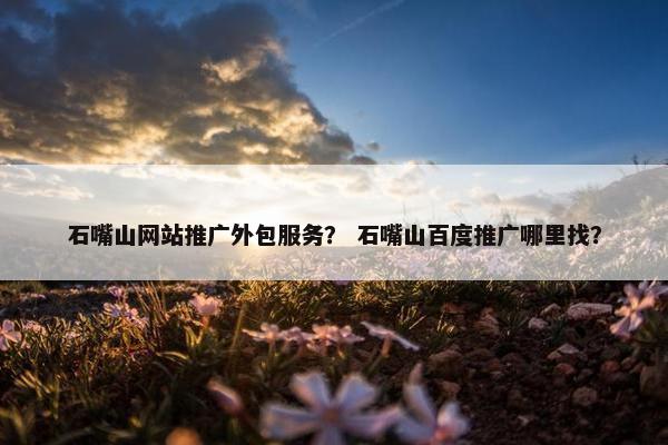 石嘴山网站推广外包服务？ 石嘴山百度推广哪里找？
