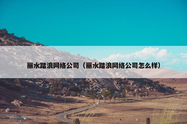 丽水踏浪网络公司（丽水踏浪网络公司怎么样）