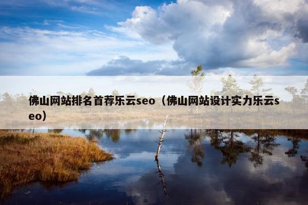 佛山网站排名首荐乐云seo（佛山网站设计实力乐云seo）