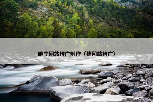睢宁网站推广制作（建网站推广）