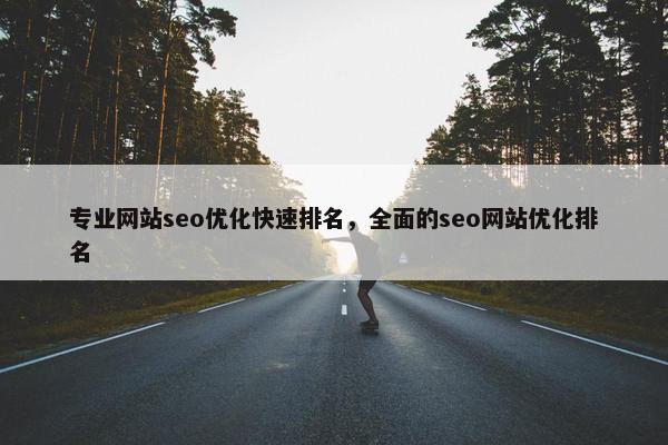 专业网站seo优化快速排名，全面的seo网站优化排名