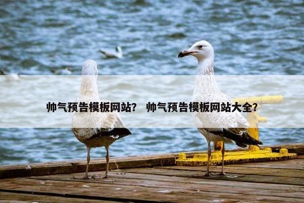 帅气预告模板网站？ 帅气预告模板网站大全？