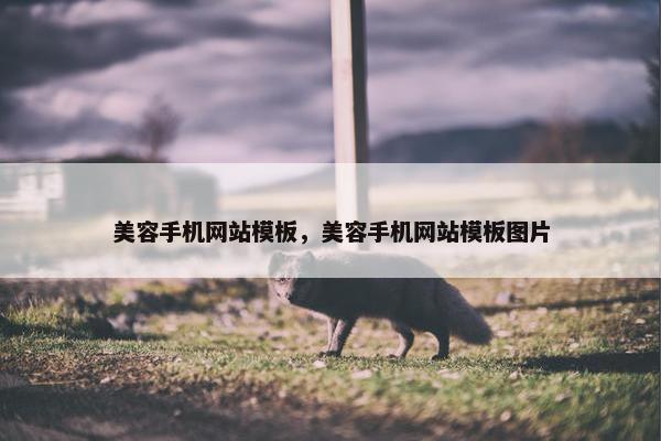 美容手机网站模板，美容手机网站模板图片