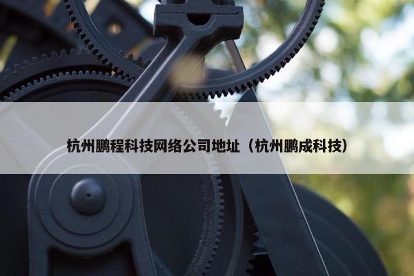 杭州鹏程科技网络公司地址（杭州鹏成科技）