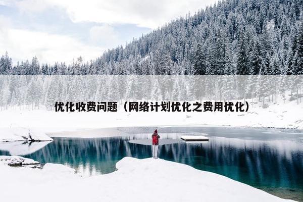 优化收费问题（网络计划优化之费用优化）