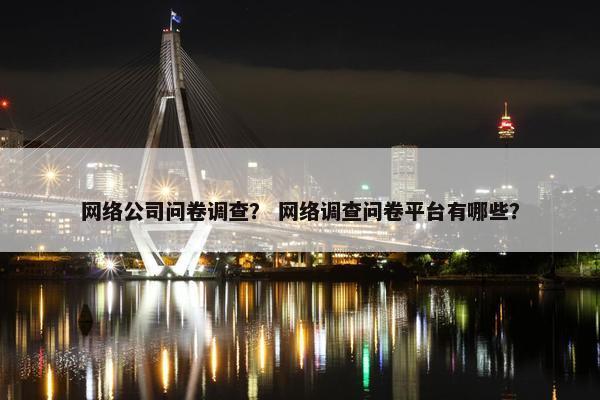 网络公司问卷调查？ 网络调查问卷平台有哪些？