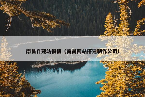 南昌自建站模板（南昌网站搭建制作公司）