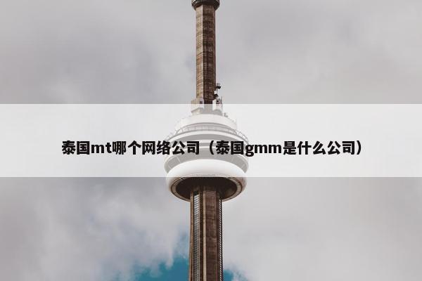 泰国mt哪个网络公司（泰国gmm是什么公司）