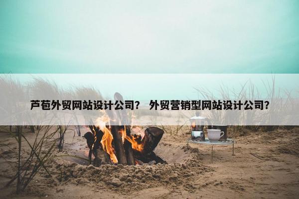 芦苞外贸网站设计公司？ 外贸营销型网站设计公司？