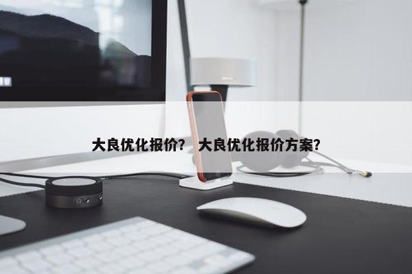 大良优化报价？ 大良优化报价方案？