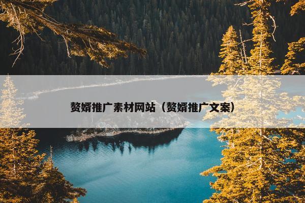 赘婿推广素材网站（赘婿推广文案）