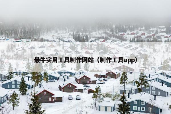最牛实用工具制作网站（制作工具app）