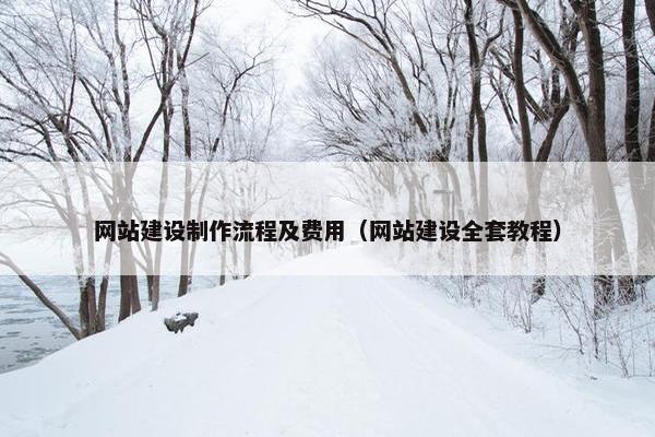 网站建设制作流程及费用（网站建设全套教程）