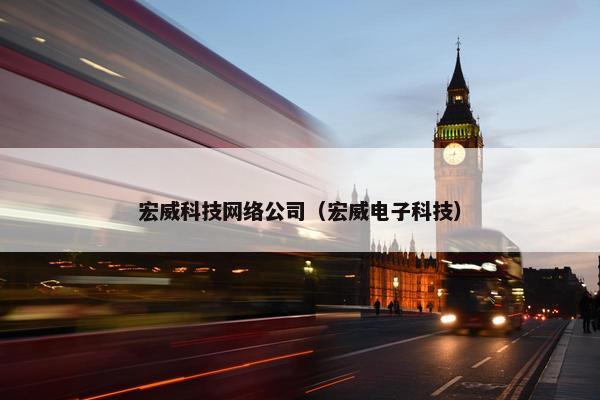 宏威科技网络公司（宏威电子科技）