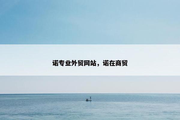 诺专业外贸网站，诺在商贸