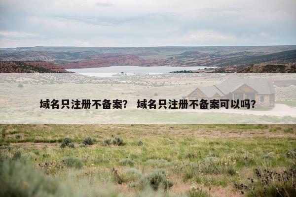 域名只注册不备案？ 域名只注册不备案可以吗？