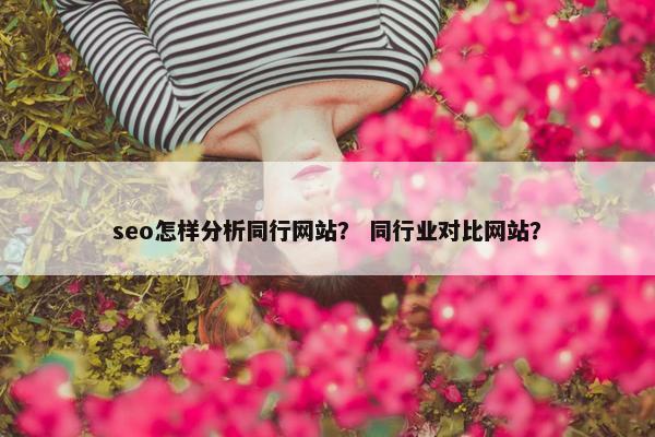 seo怎样分析同行网站？ 同行业对比网站？