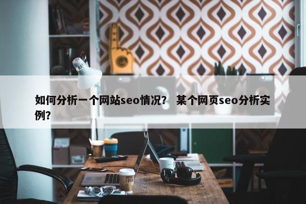 如何分析一个网站seo情况？ 某个网页seo分析实例？