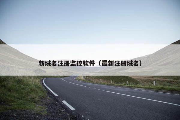 新域名注册监控软件（最新注册域名）