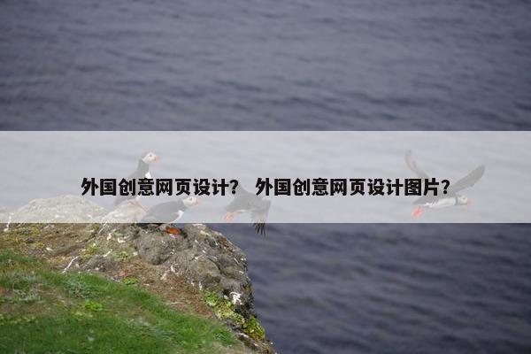 外国创意网页设计？ 外国创意网页设计图片？
