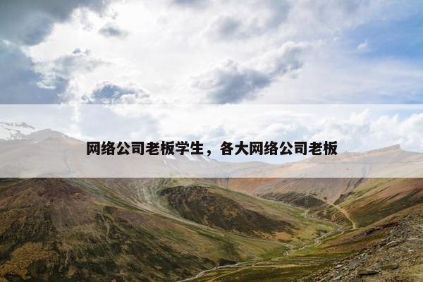 网络公司老板学生，各大网络公司老板