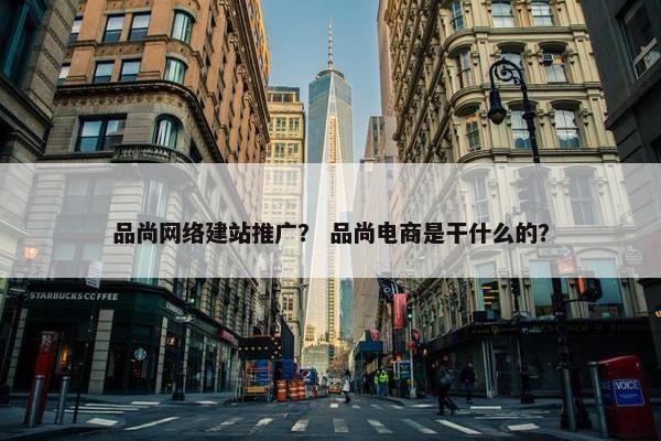 品尚网络建站推广？ 品尚电商是干什么的？