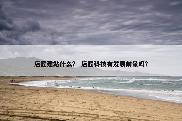 店匠建站什么？ 店匠科技有发展前景吗？