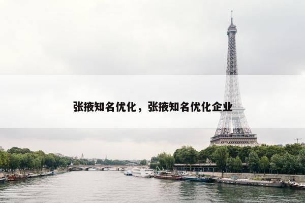 张掖知名优化，张掖知名优化企业