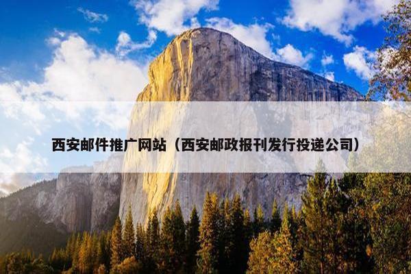 西安邮件推广网站（西安邮政报刊发行投递公司）