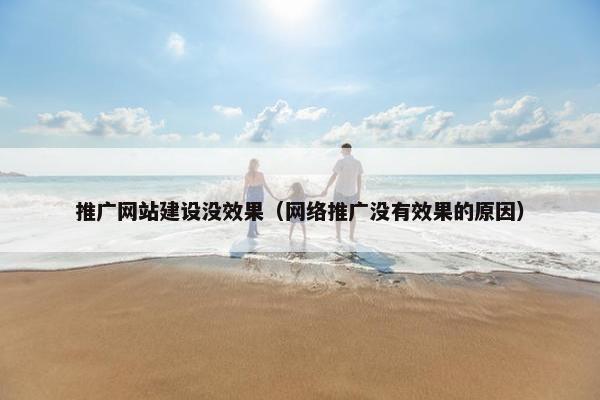 推广网站建设没效果（网络推广没有效果的原因）