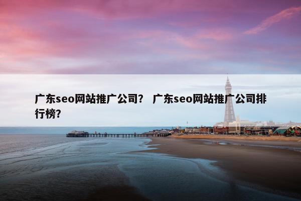 广东seo网站推广公司？ 广东seo网站推广公司排行榜？