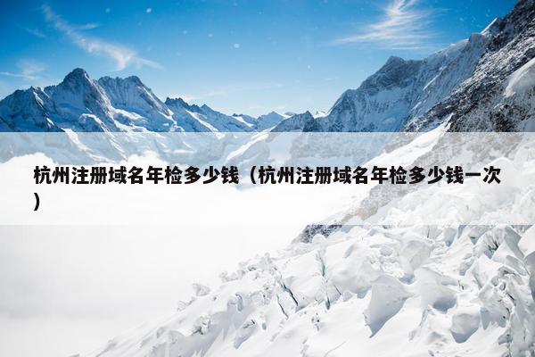杭州注册域名年检多少钱（杭州注册域名年检多少钱一次）