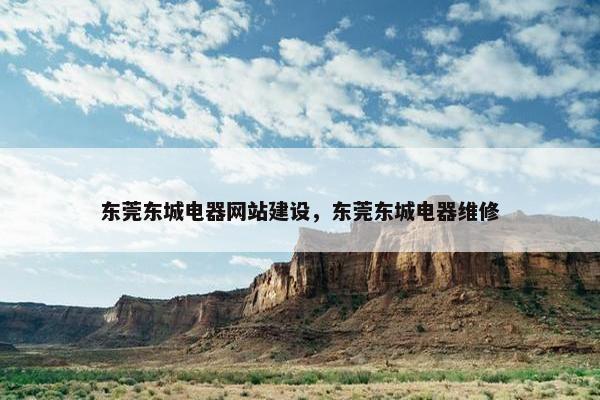 东莞东城电器网站建设，东莞东城电器维修