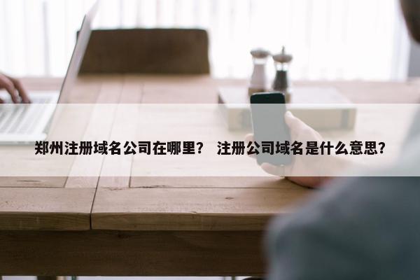 郑州注册域名公司在哪里？ 注册公司域名是什么意思？