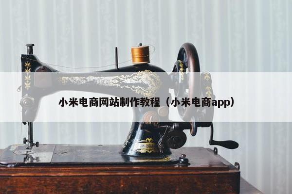 小米电商网站制作教程（小米电商app）