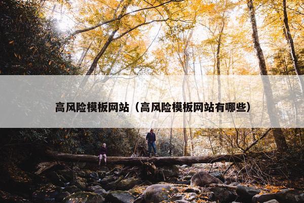 高风险模板网站（高风险模板网站有哪些）