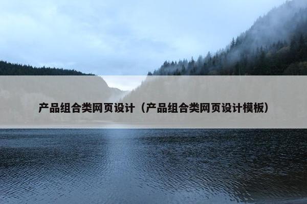 产品组合类网页设计（产品组合类网页设计模板）