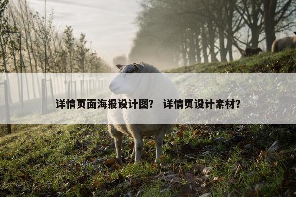 详情页面海报设计图？ 详情页设计素材？