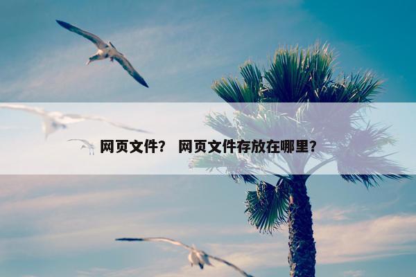 网页文件？ 网页文件存放在哪里？